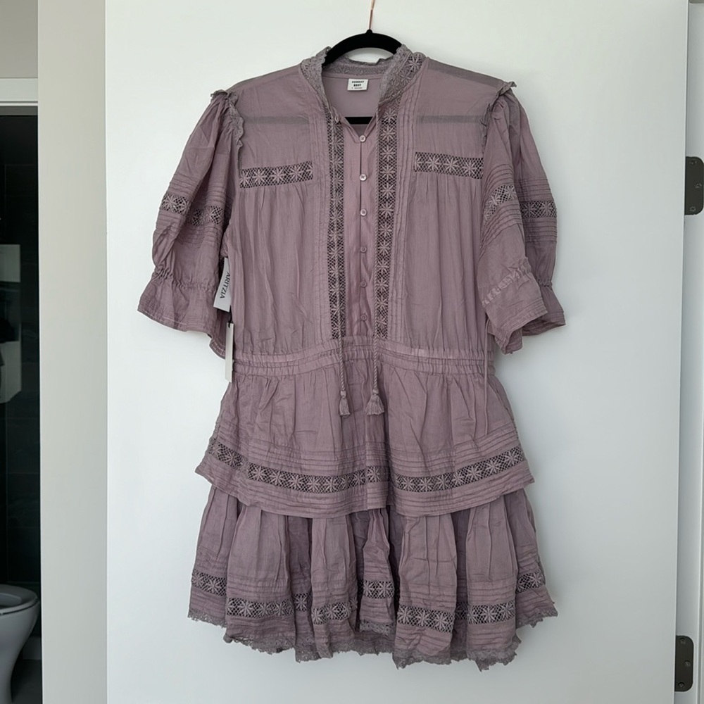 BNWT Aritzia Sunday Best Peace Lilac Mini Dress L